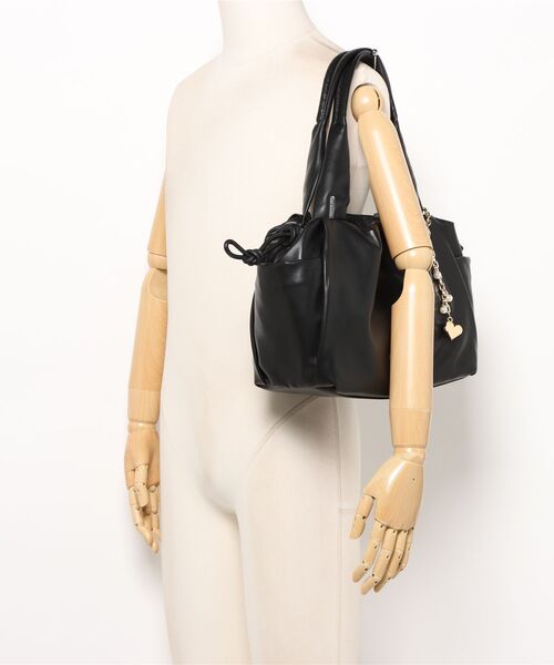 LANVIN en Bleu（ランバンオンブルー）の「スフレ ハンドバッグ（ハンドバッグ・レディース・キャメル/ブラック/シルバー・FREE）」の7枚目の写真