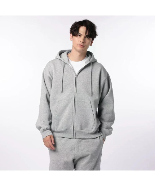 GOAT(ゴート)の「GOAT / FLEEC ZIP HOODIE 15.5oz(パーカー・メンズ・ブラック/ダークグリーン/アッシュ/ヘザーグレー/ネイビー・S/M/L/XL)」の3枚目の写真