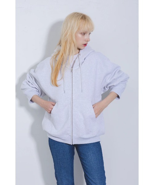 GOAT(ゴート)の「GOAT / FLEEC ZIP HOODIE 15.5oz(パーカー・メンズ・ブラック/ダークグリーン/アッシュ/ヘザーグレー/ネイビー・S/M/L/XL)」の6枚目の写真