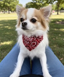 yield（イールド）の「【yield select】ペット服 リードフック付き 首輪 三角スカーフ スタイ バンダナ  YW13DLD（リード/ハーネス/首輪）」