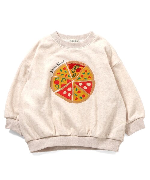 F.O.KIDS（エフオーキッズ）の「【裏シャギー】3柄モチーフトレーナー_ジュニア対応（スウェット・キッズ・パープル/ベージュ/ライム・100/140/130/120/110/90/80）」の4枚目の写真