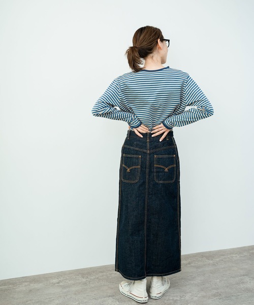 PAR ICI（パーリッシィ）の「ボーダー配色バインダー 長袖カットソー【BASIC COLOR】（Tシャツ/カットソー・レディース・ネイビー/レッド/ブルー・FREE）」の15枚目の写真