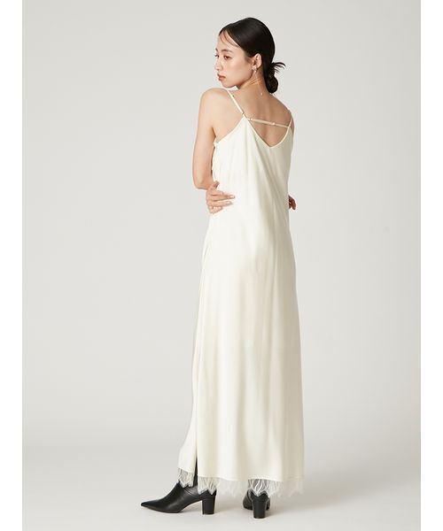 FRAY I.D（フレイアイディー）の「サテンキャミクロシェニット