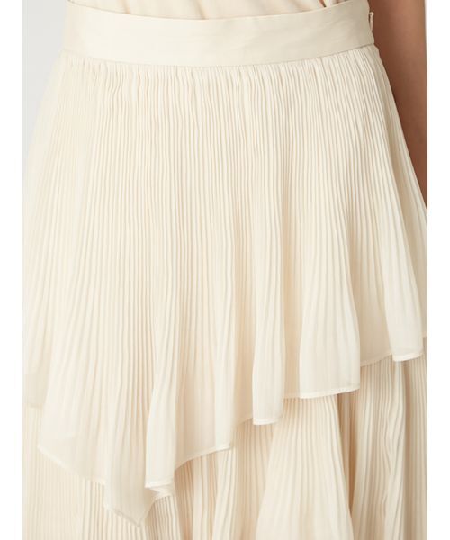 FRAY I.D（フレイアイディー）の「ランダムティアードシアープリーツスカート（スカート・レディース・クリーム/ネイビー/ホワイト・0/1）」の5枚目の写真