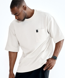 BLACK MAMBA（ブラックマンバ）の「シーリングワッフル半袖Tシャツ（アイボリー）（Tシャツ/カットソー）」