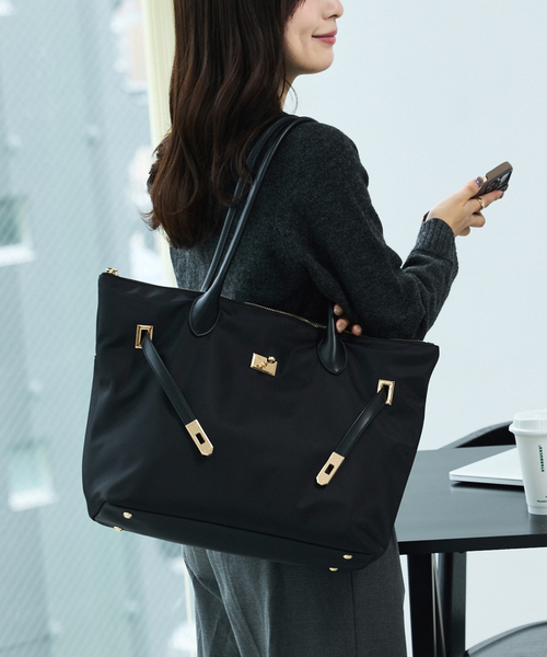 kariさんコラボ】多機能BELTEDナイロントート/A4/通勤/16インチPC対応