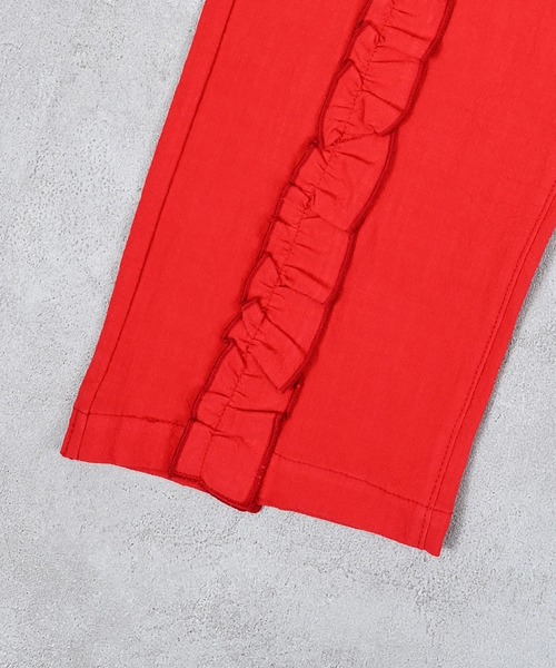 MARKEY'S（マーキーズ）の「ラウンドフリルロングパンツ（その他パンツ・キッズ・レッド/ブラック・150/140/120/110/100/90/130）」の9枚目の写真