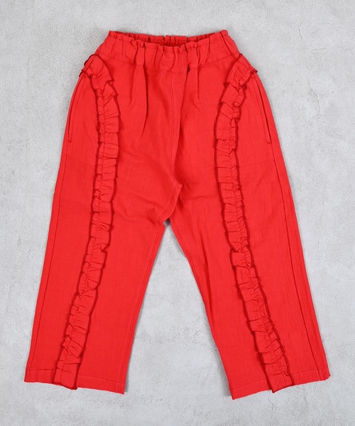 MARKEY'S（マーキーズ）の「ラウンドフリルロングパンツ（その他パンツ・キッズ・レッド/ブラック・150/140/120/110/100/90/130）」の12枚目の写真