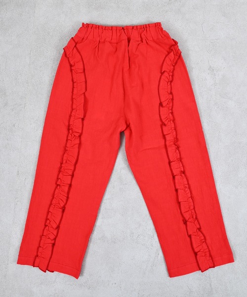 MARKEY'S（マーキーズ）の「ラウンドフリルロングパンツ（その他パンツ・キッズ・レッド/ブラック・150/140/120/110/100/90/130）」の13枚目の写真
