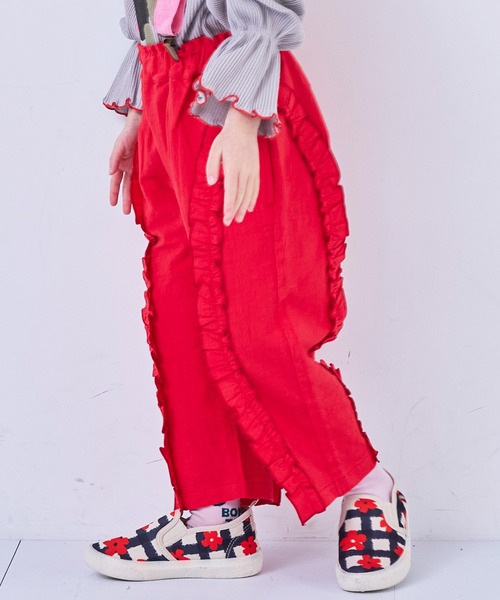 MARKEY'S(マーキーズ)の「ラウンドフリルロングパンツ(その他パンツ・キッズ・レッド/ブラック・150/140/120/110/100/90/130)」の18枚目の写真