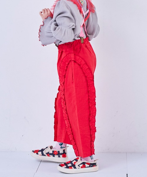 MARKEY'S(マーキーズ)の「ラウンドフリルロングパンツ(その他パンツ・キッズ・レッド/ブラック・150/140/120/110/100/90/130)」の21枚目の写真