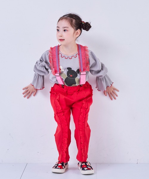 MARKEY'S(マーキーズ)の「ラウンドフリルロングパンツ(その他パンツ・キッズ・レッド/ブラック・150/140/120/110/100/90/130)」の22枚目の写真