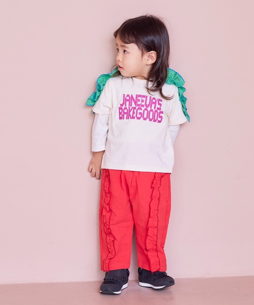 MARKEY'S(マーキーズ)の「ラウンドフリルロングパンツ(その他パンツ・キッズ・レッド/ブラック・150/140/120/110/100/90/130)」の16枚目の写真