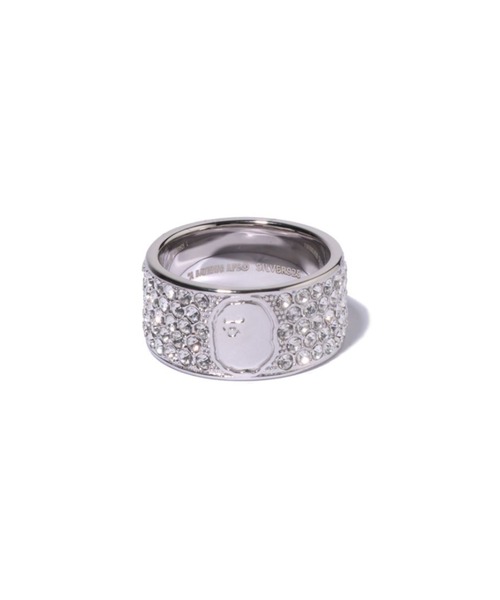 A BATHING APE(アベイシングエイプ)の「APE HEAD LOGO RING(リング・メンズ・シルバー・19/21)」の1枚目の写真