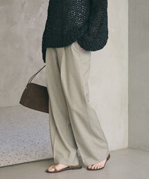 BEAUTY&YOUTH UNITED ARROWS | リネンライク ワイドストレートパンツ ウォッシャブル(スラックス)