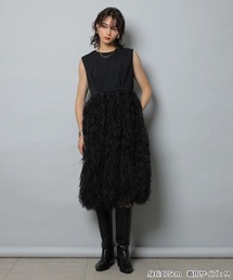 CADUNE | フェザーバルーンワンピース(ワンピース)