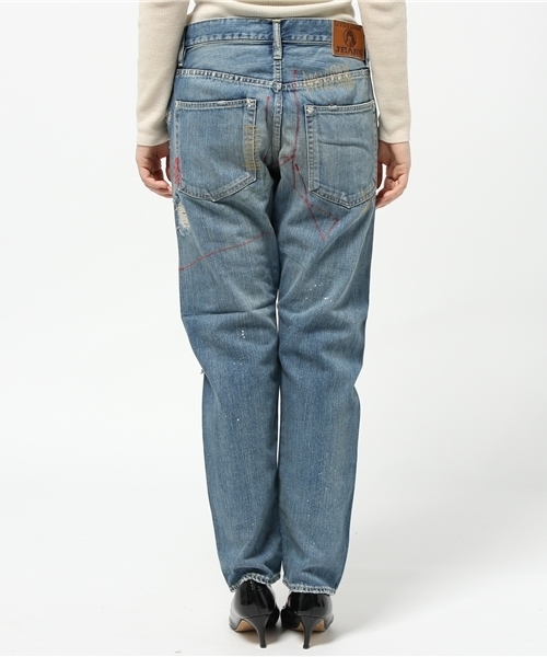 HYSTERIC GLAMOUR(ヒステリックグラマー)の「RZS加工デニム COOL BOYS PT(デニムパンツ・レディース・インディゴブルー・XX-SMALL/X-SMALL/MEDIUM/SMALL)」の4枚目の写真