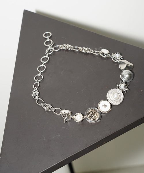 chuclla（チュクラ）の「マルチモチーフ チェーンチョーカー cha26s008（ネックレス・レディース・シルバー・FREE）」の8枚目の写真