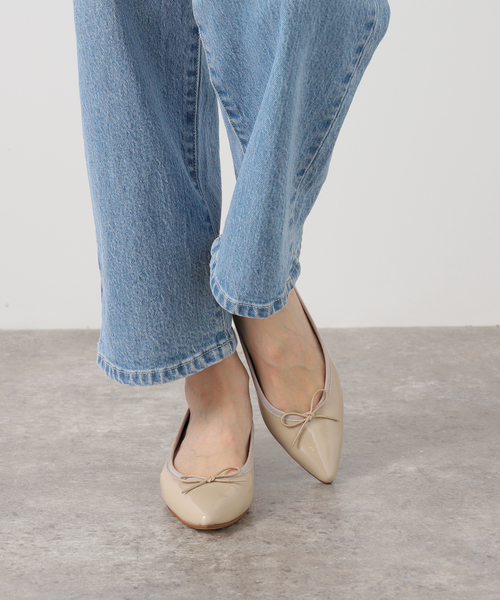 LE TALON（ルタロン）の「《追加》ポインテッドエナメルバレエ（バレエシューズ・レディース・ベージュ・24cm/23.5cm/23cm/22.5cm/22cm/21.5/21/25.5cm/25cm/24.5cm）」の16枚目の写真