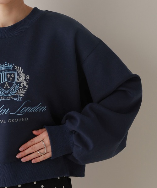 RAGEBLUE（レイジブルー）の「エンブレム刺繍/ポンチスウェットプルオーバー（スウェット・レディース・グレー/ホワイト/ネイビー・FREE）」の19枚目の写真