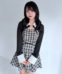 NOMAE（ノーマエ）の「ショートブラウスレイヤードワンピース（ワンピース）」