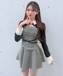 NOMAE（ノーマエ）の「ショートブラウスレイヤードワンピース（ワンピース）」