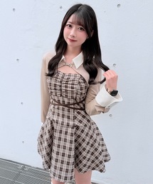 NOMAE（ノーマエ）の「ショートブラウスレイヤードワンピース（ワンピース）」