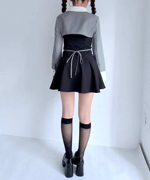 NOMAE(ノーマエ)の「ショートブラウスレイヤードワンピース(ワンピース・レディース・ブラック系その他/ブラック/ブラウン系その他/グレー系その他・FREE)」の13枚目の写真