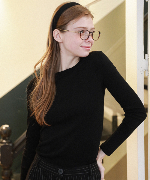 LOSSYROW(ロッシロー)の「Lossy Slim Long Sleeve Black(Tシャツ/カットソー・レディース・その他・FREE)」の2枚目の写真