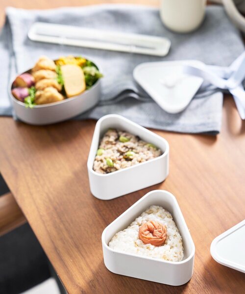 BIRTHDAY BAR（バースデイバー）の「【tower タワー】バルブ付き密閉おにぎりケース タワー 2個組（お弁当箱・レディース・ブラック/ホワイト・0）」の6枚目の写真