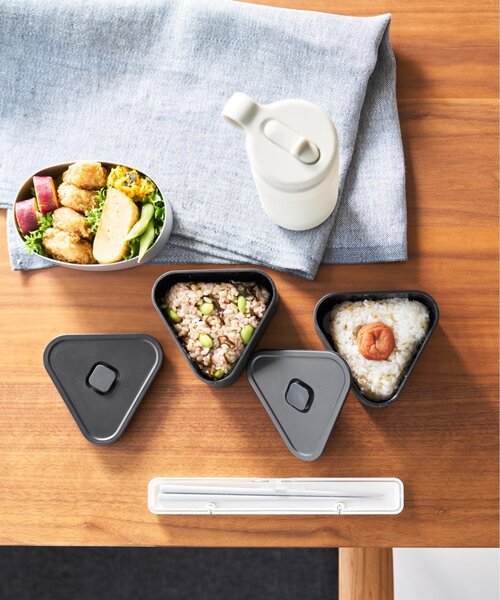 BIRTHDAY BAR（バースデイバー）の「【tower タワー】バルブ付き密閉おにぎりケース タワー 2個組（お弁当箱・レディース・ブラック/ホワイト・0）」の16枚目の写真