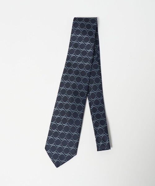 UNITED ARROWS(ユナイテッドアローズ)の「<Holliday&Brown>サークル ジャガード ネクタイ(ネクタイ・メンズ・ネイビー/ブラウン系・FREE)」の2枚目の写真