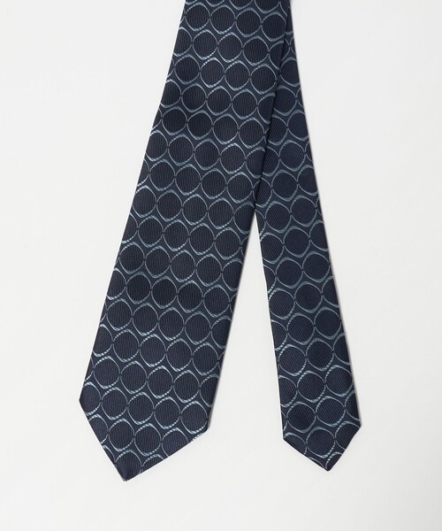 UNITED ARROWS(ユナイテッドアローズ)の「<Holliday&Brown>サークル ジャガード ネクタイ(ネクタイ・メンズ・ネイビー/ブラウン系・FREE)」の3枚目の写真