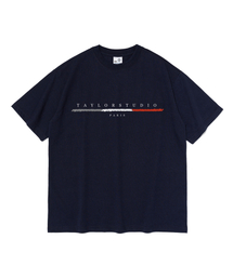 TAILOR STUDIO（テーラースタジオ）の「RMロゴ半袖Tシャツ（ネイビー）（Tシャツ/カットソー）」