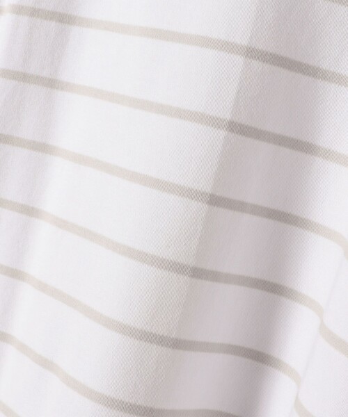 quaranciel(カランシエル)の「quaranciel:〈洗濯機可能〉ボーダー ビッグ スキッパー プルオーバー(Tシャツ/カットソー・レディース・ライトグレー/ネイビー・ONE SIZE)」の15枚目の写真