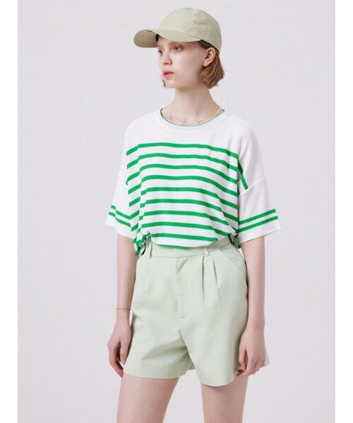 AYIHOLIC CASHMERE(アイホリックカシミア)の「マリンストライプラウンドネックプルオーバー(ニット/セーター・レディース・その他・FREE)」の5枚目の写真