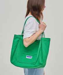 TAILOR STUDIO（テーラースタジオ）の「キャンバスショッパーバッグ（グリーン）（エコバッグ/サブバッグ）」