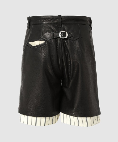 MASU（エムエーエスユー）の「LEATHER SHORTS（その他パンツ・メンズ・ブラック・46/44）」の3枚目の写真