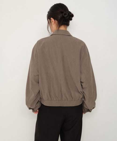 MUSINSA STANDARD WOMAN（ムシンサスタンダードウーマン）の「ウィメンズ コーデュロイ ブルゾンジャケット [トープ]（ブルゾン・レディース・その他・SMALL/MEDIUM/X-SMALL/LARGE）」の6枚目の写真