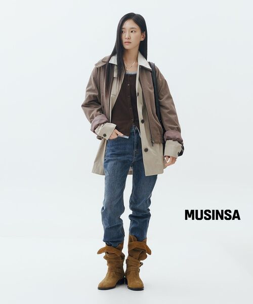 MUSINSA STANDARD WOMAN（ムシンサスタンダードウーマン）の「ウィメンズ コーデュロイ ブルゾンジャケット [トープ]（ブルゾン・レディース・その他・SMALL/MEDIUM/X-SMALL/LARGE）」の13枚目の写真