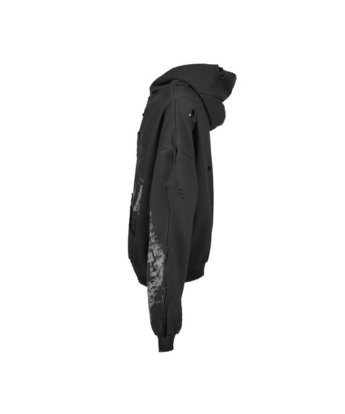 NUBIAN(ヌビアン)の「DARK DEAL HOODIE 2(パーカー・メンズ・チャコールグレー・SMALL/MEDIUM/LARGE)」の3枚目の写真