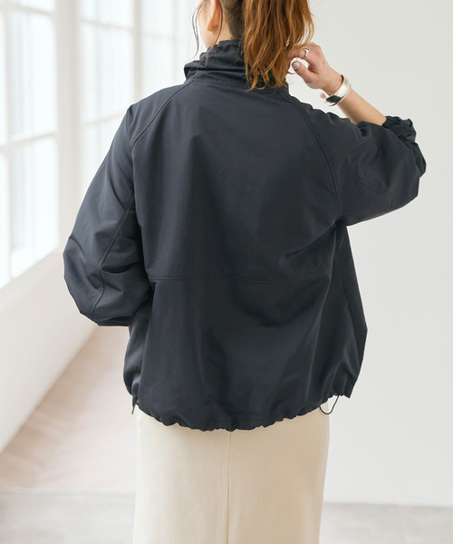 Spick & Span（スピックアンドスパン）の「シルキータフタスタンドカラーブルゾン（その他アウター・レディース・アイボリー/ブラック・38/36）」の7枚目の写真