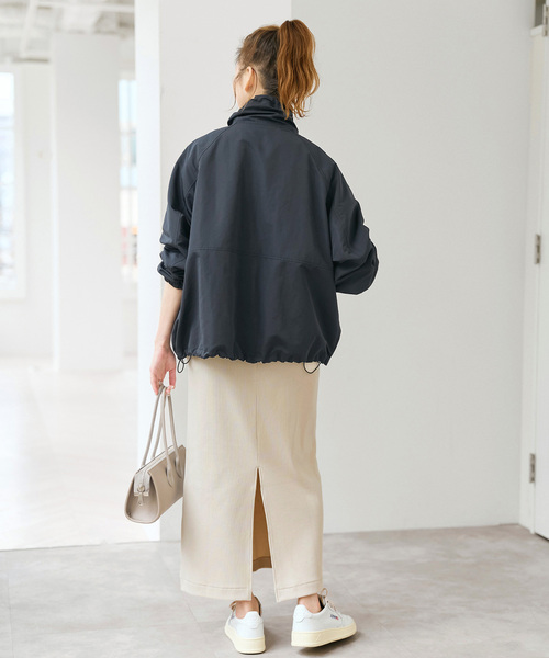 Spick & Span（スピックアンドスパン）の「シルキータフタスタンドカラーブルゾン（その他アウター・レディース・アイボリー/ブラック・38/36）」の9枚目の写真