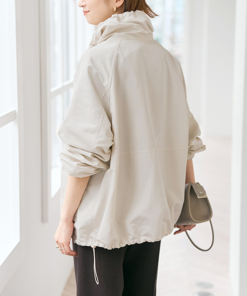 Spick & Span（スピックアンドスパン）の「シルキータフタスタンドカラーブルゾン（その他アウター・レディース・アイボリー/ブラック・38/36）」の14枚目の写真