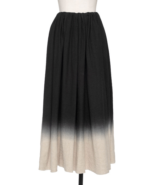 muller of yoshiokubo（ミュラーオブヨシオクボ）の「muller of yoshiokubo ミュラーオブヨシオクボ / RUSTIC LINEN GRADATION SKIRT ラスティックリネングラデーションスカート / MLS26405（スカート・レディース・ホワイト/ブラック・36）」の11枚目の写真