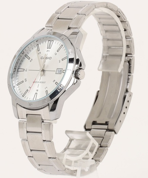 CASIO(カシオ)の「CASIO カシオ/ アナログ腕時計 クォーツ メタルバンド 日付表示 ラウンドフェイス ユニセックス 日常生活防水 ビジネス 海外モデル //// MTP D シリーズ(アナログ腕時計・メンズ・シルバー×ブルー/シルバー/ブラック×シルバー/シルバー系その他/シルバー×ブラック・FREE)」の4枚目の写真
