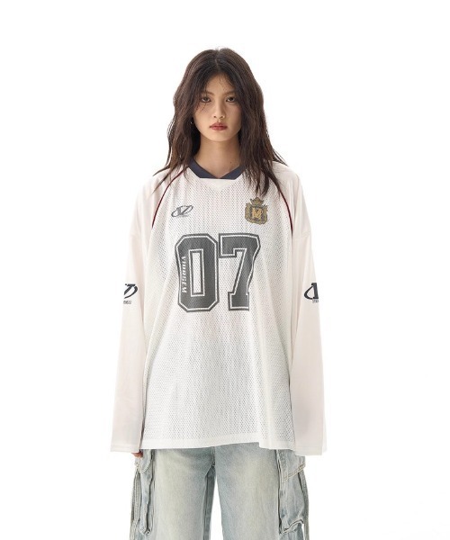 Ritzy(リッツィー)の「メッシュフットボールジャージー(Tシャツ/カットソー・レディース・ブラック/ホワイト・M/L)」の17枚目の写真