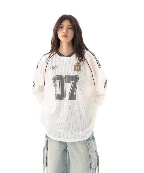 Ritzy(リッツィー)の「メッシュフットボールジャージー(Tシャツ/カットソー・レディース・ブラック/ホワイト・M/L)」の16枚目の写真