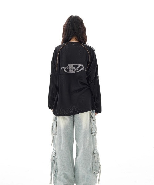 Ritzy(リッツィー)の「メッシュフットボールジャージー(Tシャツ/カットソー・レディース・ブラック/ホワイト・M/L)」の12枚目の写真