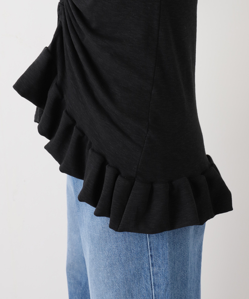 JOINT WORKS(ジョイントワークス)の「OURSAALTY / アワーソルティ Easy layered sleeveless(Tシャツ/カットソー・レディース・ブラック/アイボリー・FREE)」の9枚目の写真